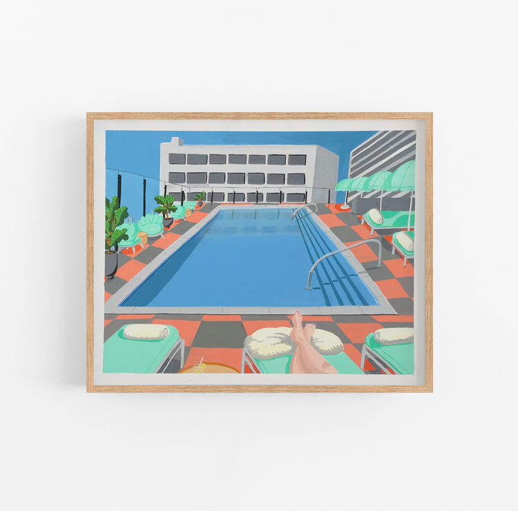 Hot City, Cool Waters Art Print