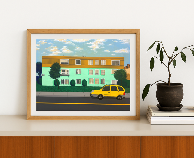 The Luckiest Neighbour Art Print