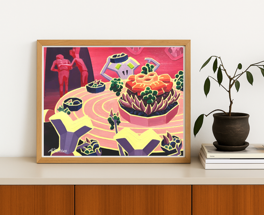 Allergic to Alien Food Art Print