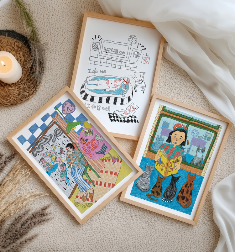Triplet Wall Art Set - Jesley Lau