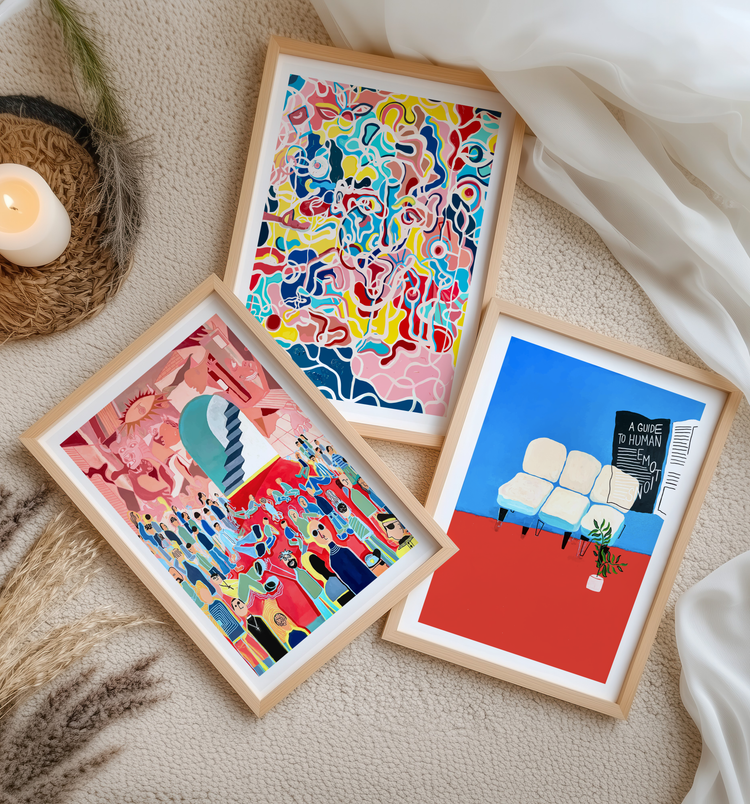 Triplet Wall Art Set - Joy Zheng