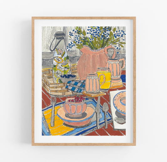 Summer Lunch Art Print