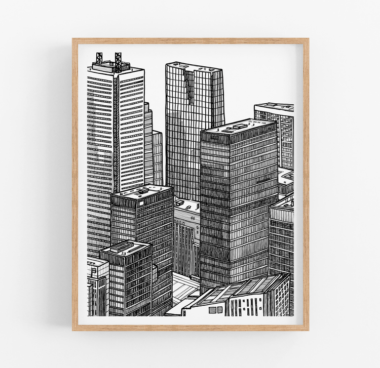 3 Print Wall Art Set - Urban Cities