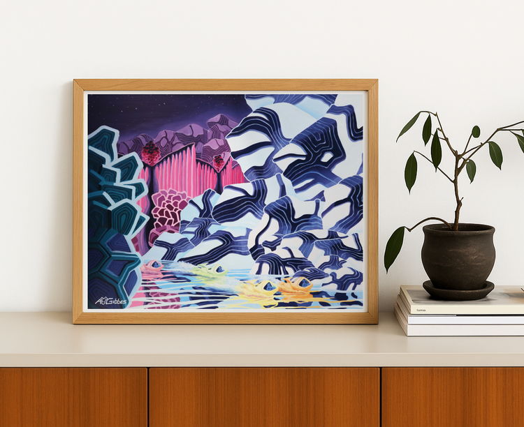 Cross-Country Boat Race Art Print