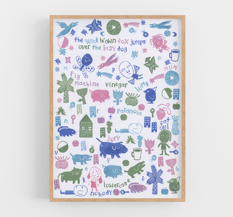 Summer Stamps Art Print