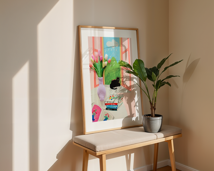 My Black Cat Art Print