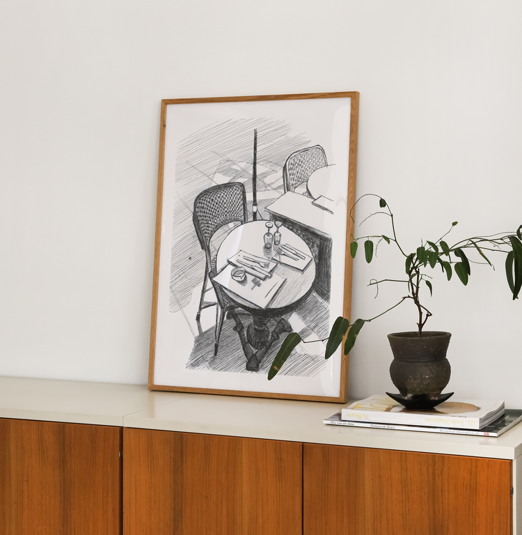 Cafe Art Print
