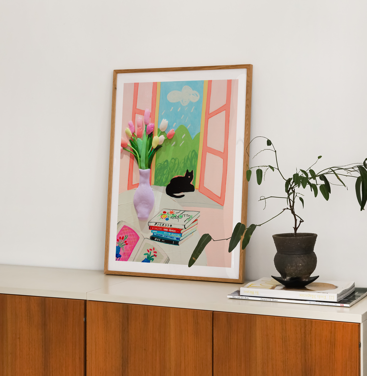 My Black Cat Art Print