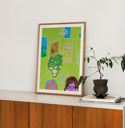 The Warmth of Home in Nature's Grasp Art Print