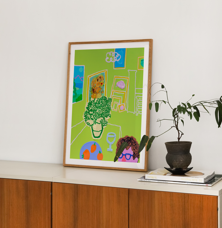 The Warmth of Home in Nature's Grasp Art Print