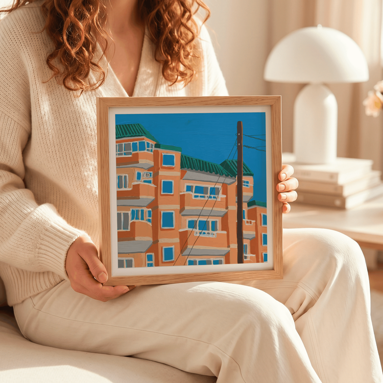 Return to Peach City Art Print