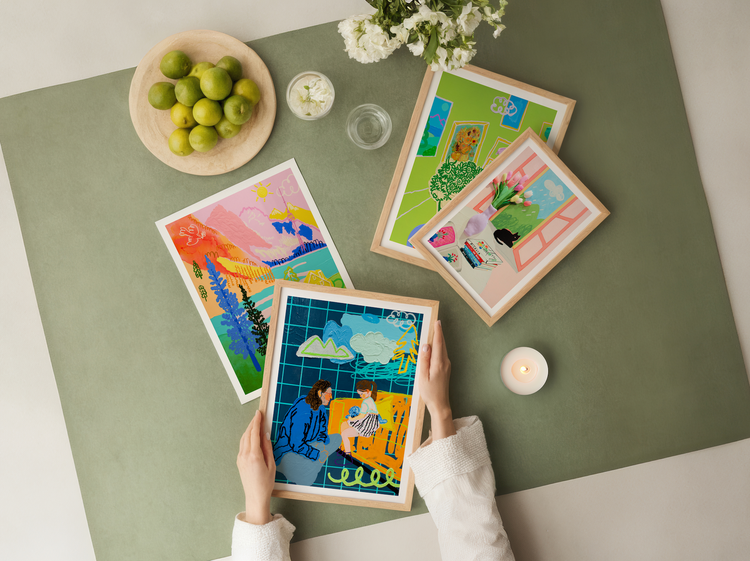 The Warmth of Home in Nature's Grasp Art Print