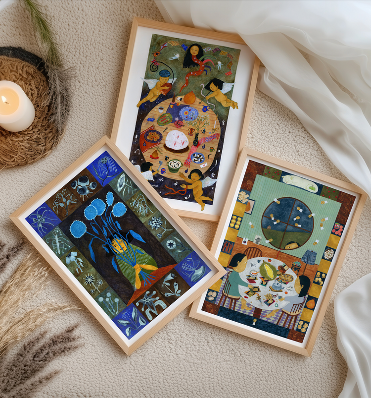 Triplet Wall Art Set - Lilian Sim