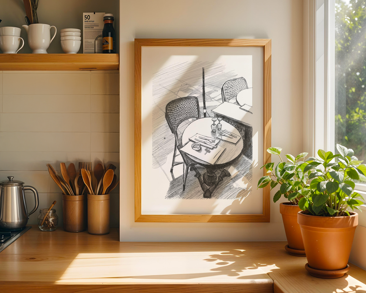 Cafe Art Print