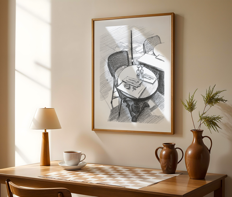 Cafe Art Print