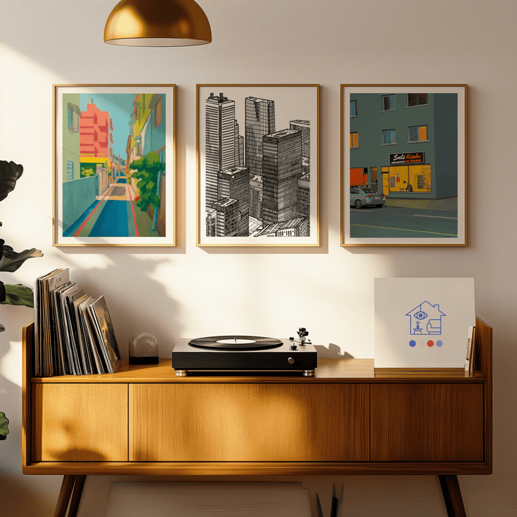 3 Print Wall Art Set - Urban Cities