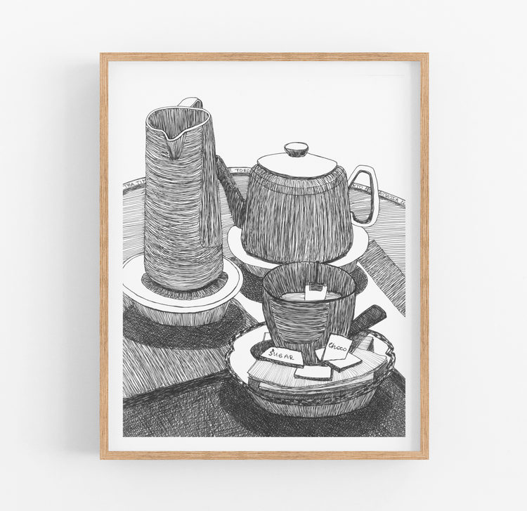 Cafe Moments 2 Art Print