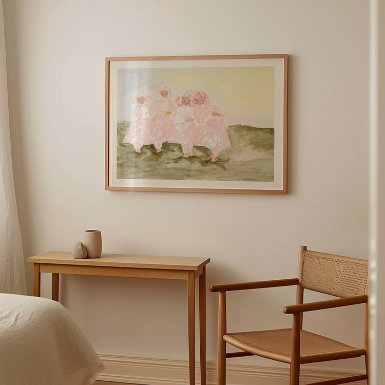 If I paint your nails, will you braid my hair? Art Print