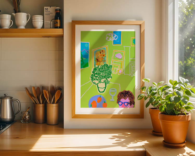 The Warmth of Home in Nature's Grasp Art Print