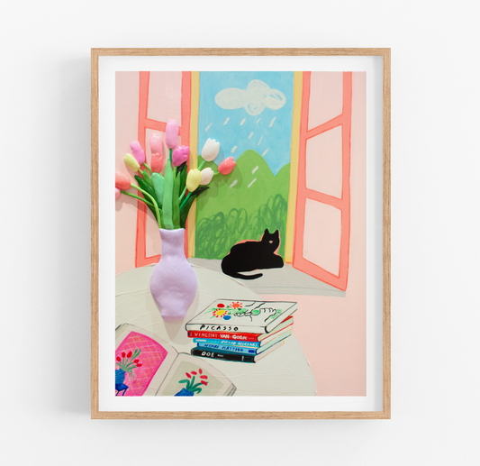 My Black Cat Art Print