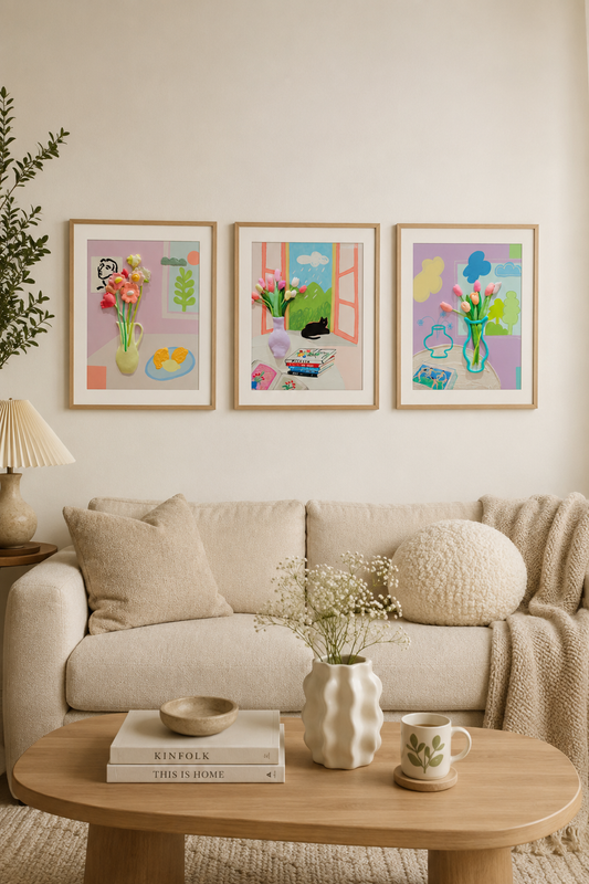 Triplet Wall Art Set - Esther Kim