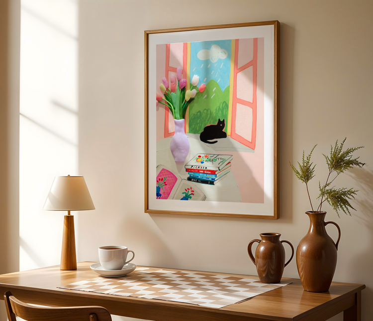 My Black Cat Art Print