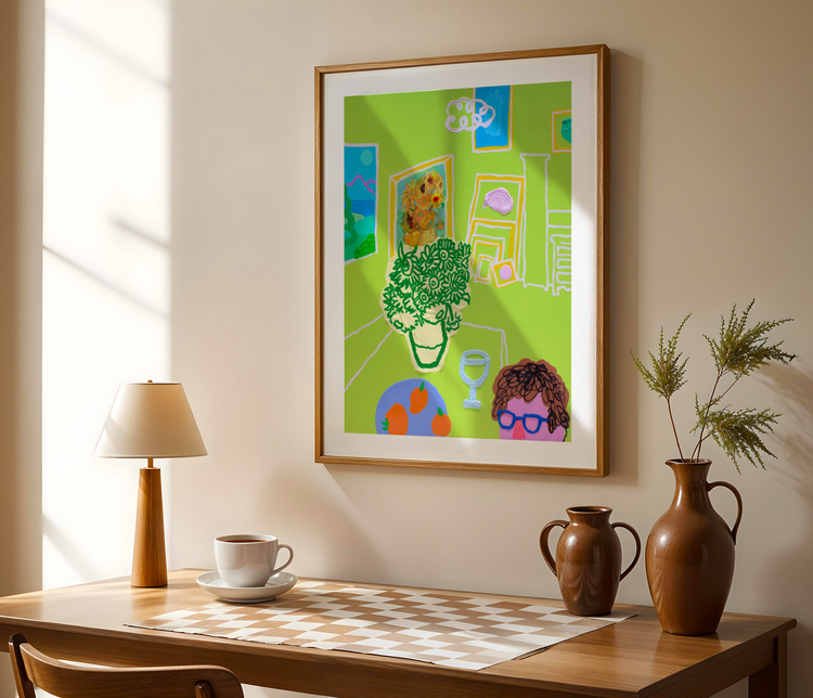 The Warmth of Home in Nature's Grasp Art Print