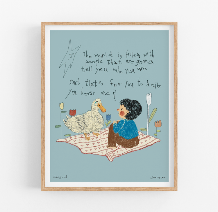 You hear me? Art Print