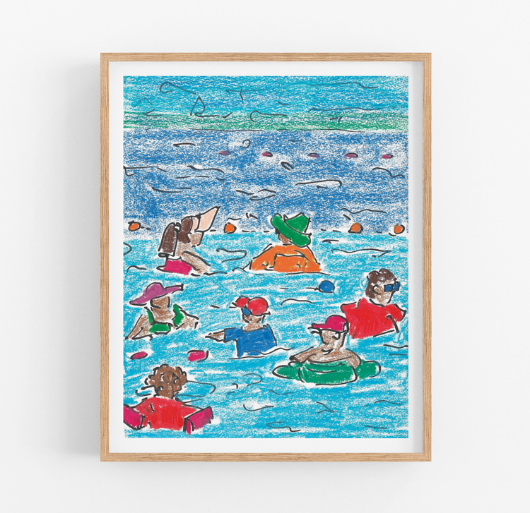 3 Print Wall Art Set - Beach by Anastasia Grigoryeva