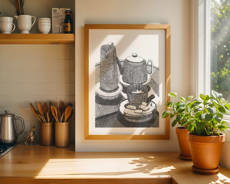 Cafe Moments 2 Art Print