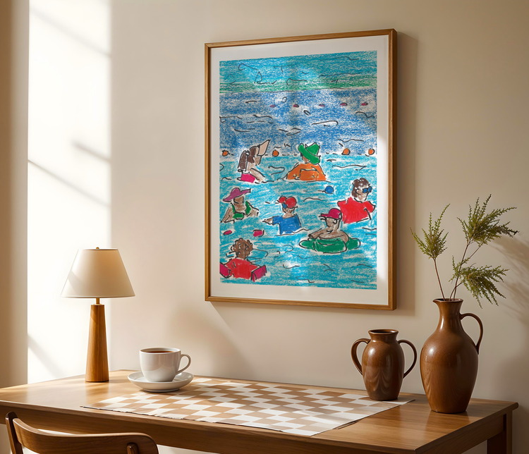 Swimmers Art Print