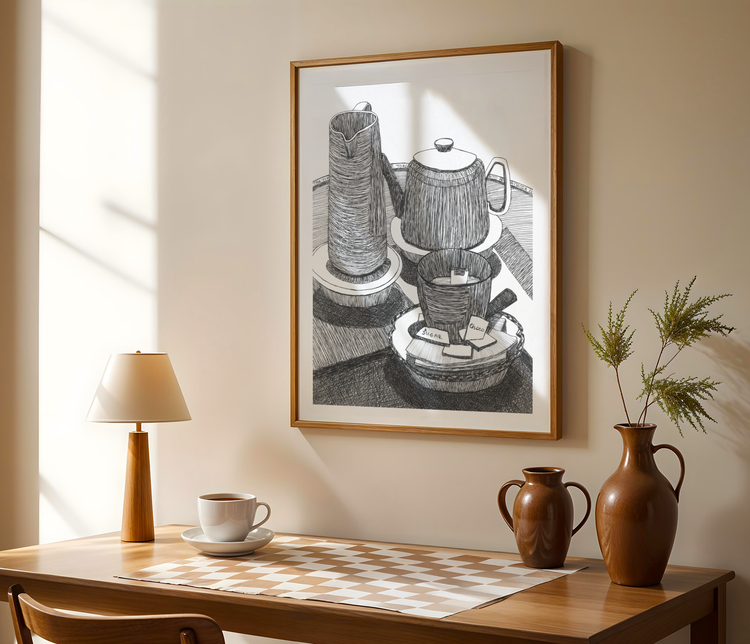 Cafe Moments 2 Art Print