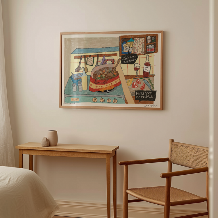 Feels good to be back Art Print