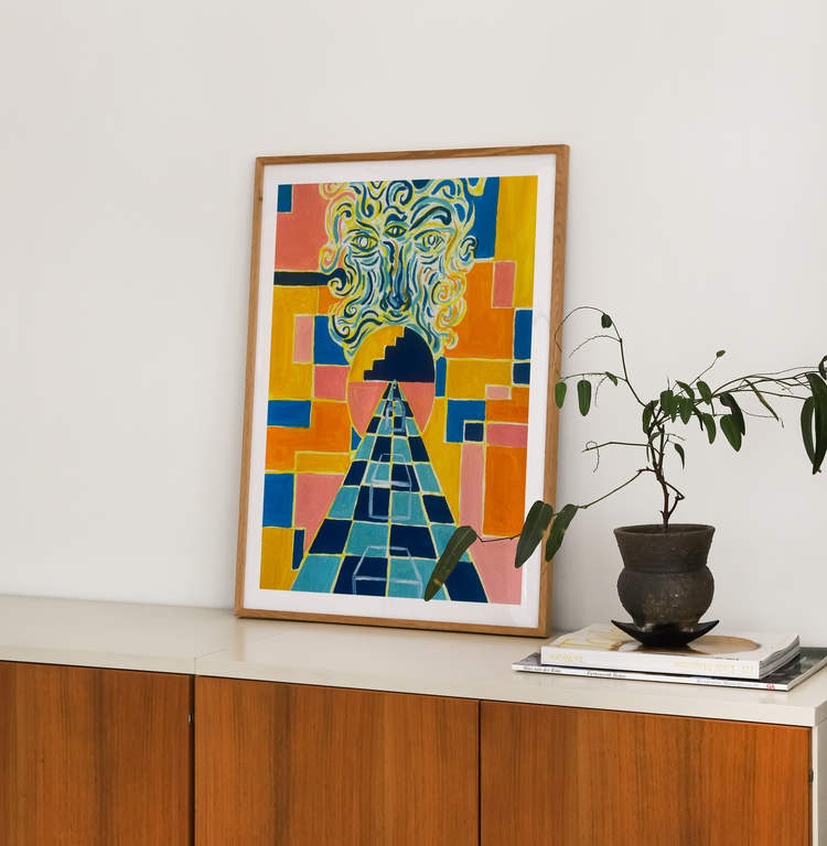 Playing the Game Art Print