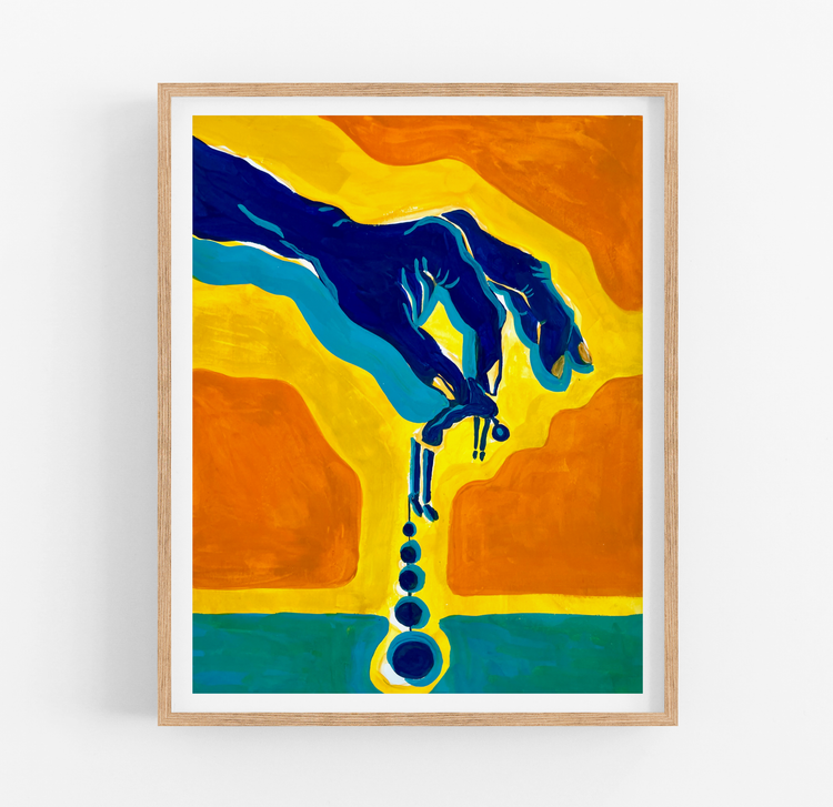 The weight of everything that came before me Art Print