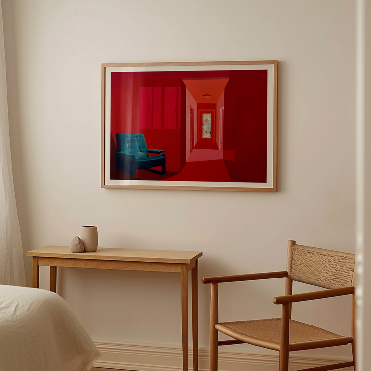 Red Evening Art Print