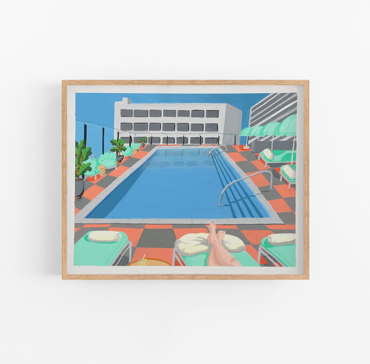Hot City, Cool Waters Art Print