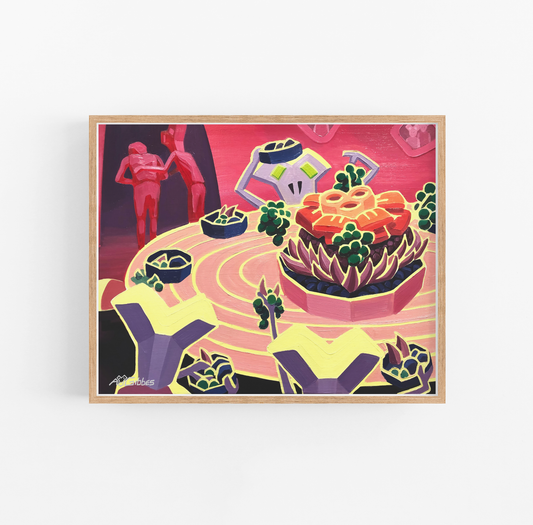 Allergic to Alien Food Art Print