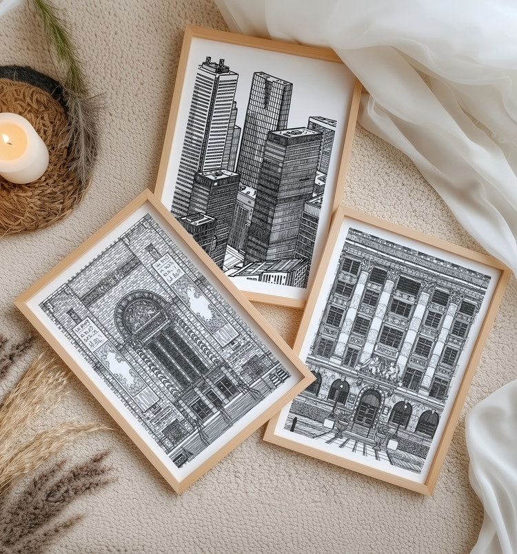 Triplet Wall Art Set - Anastasia Grigoryeva