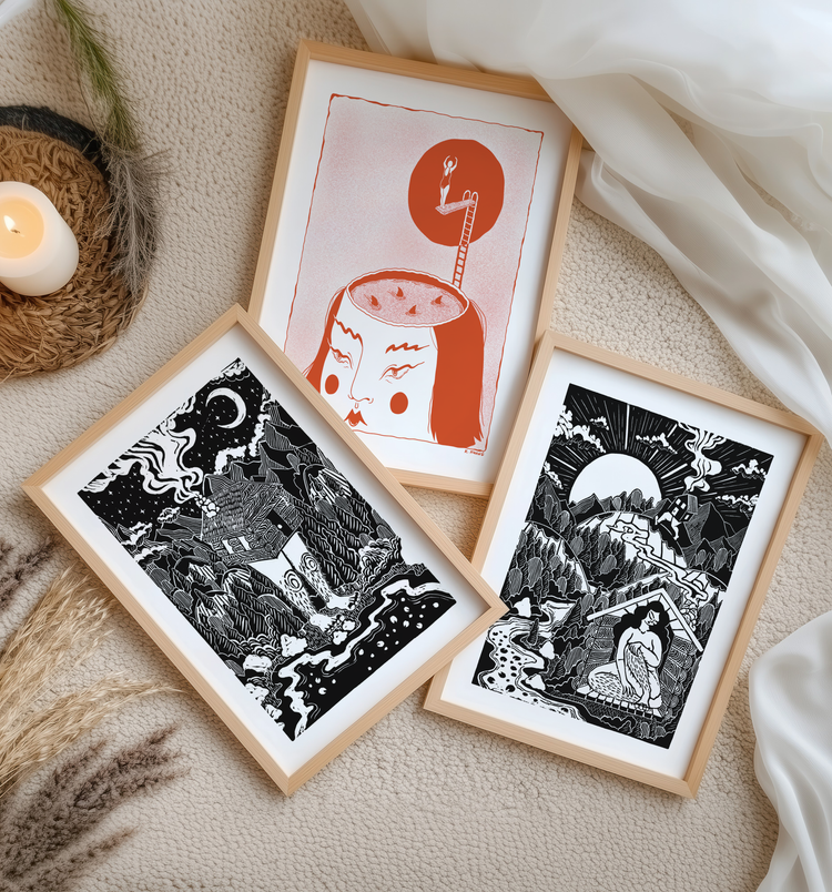 Triplet Wall Art Set - Kaitlyn Hwang