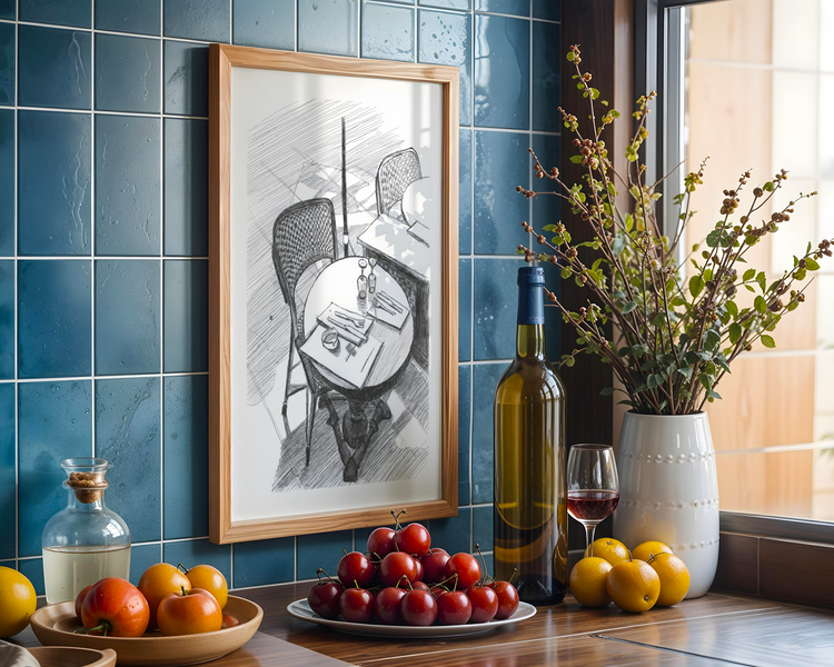 Cafe Art Print