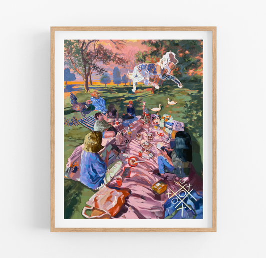 We Should Stay Awhile Art Print