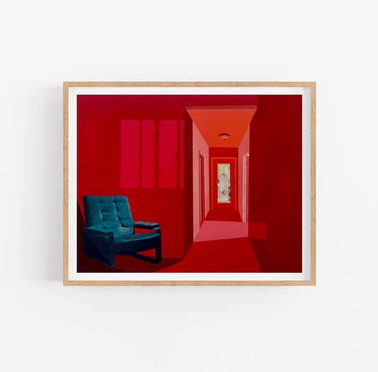Red Evening Art Print