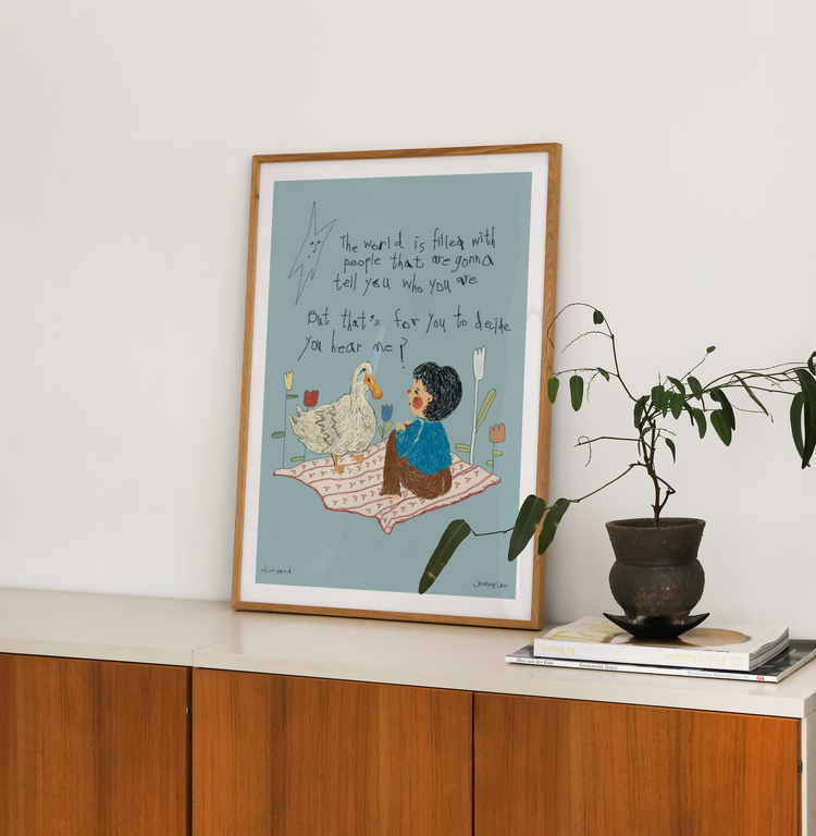 You hear me? Art Print