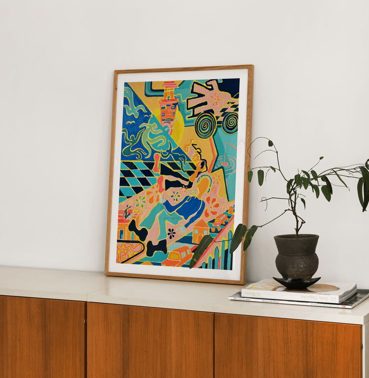 And they say WE'RE on acid Art Print