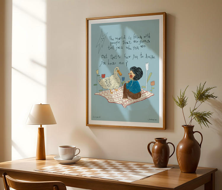 You hear me? Art Print