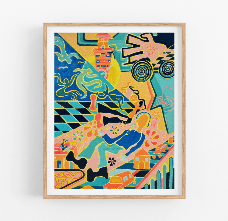 And they say WE'RE on acid Art Print