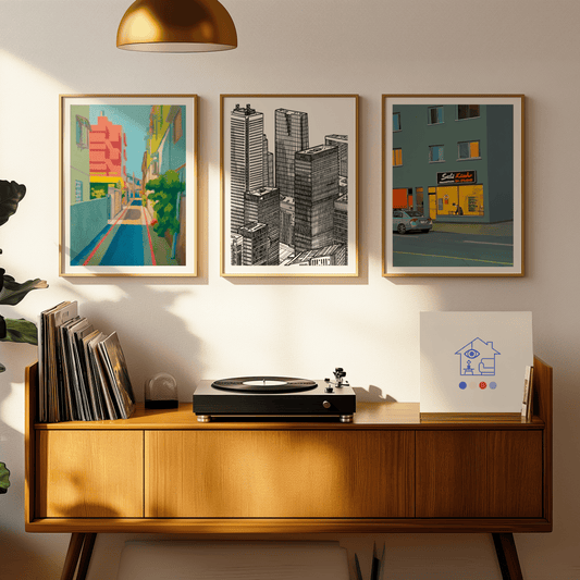 3 Print Wall Art Set - Urban Cities