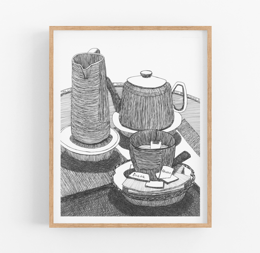 Cafe Moments 2 Art Print