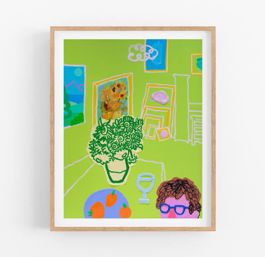 The Warmth of Home in Nature's Grasp Art Print